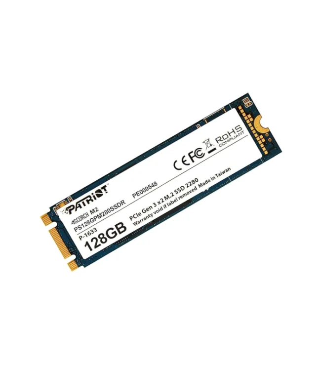 Patriot 128GB Scorch PCIe 3.0x2 NVMe M.2 2280 SSD (PE-000548-PS128GPM280SSDR)