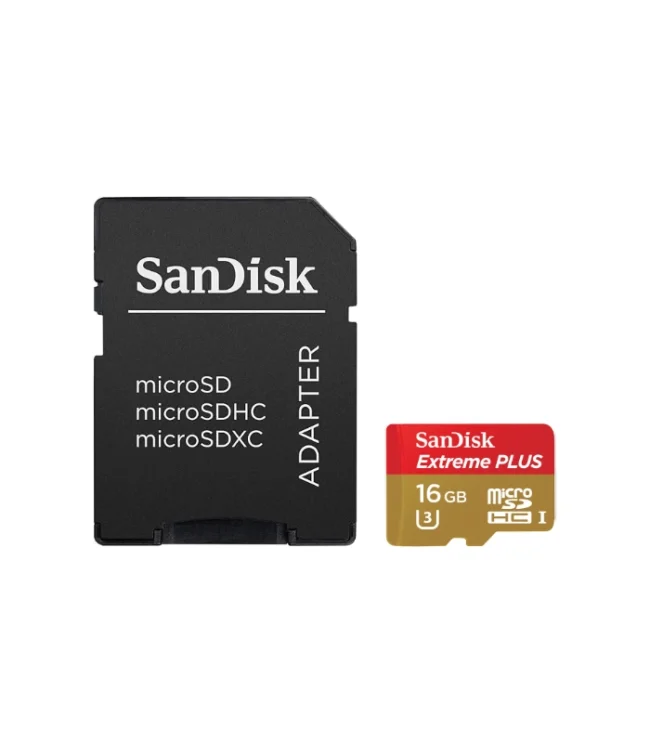 Sandisk 16GB Extreme Plus MicroSDHC UHS-I Card with Adapter