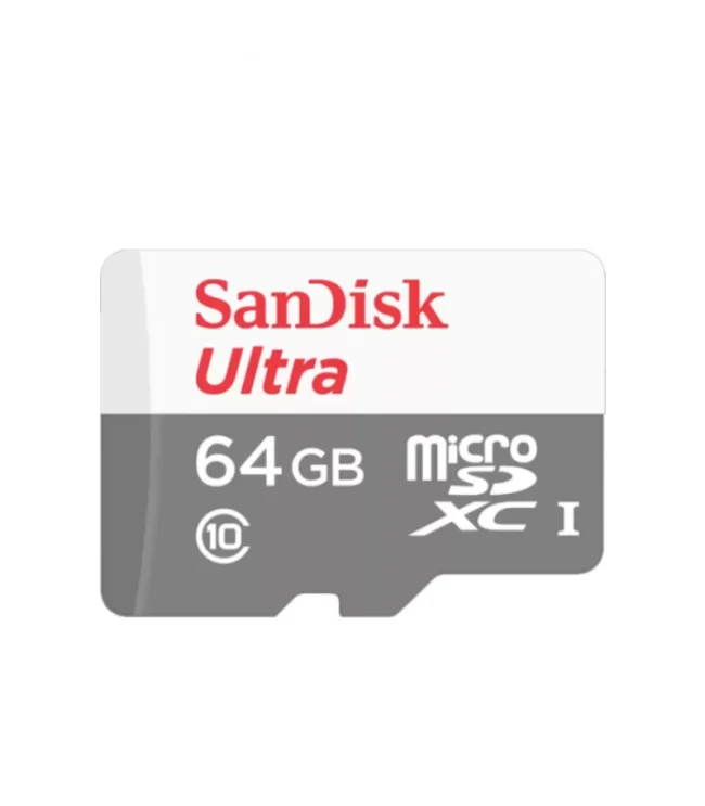 Sandisk 64GB Ultra UHS-I C10 MicroSD (100MB/s) (SDSQUNR-064G-GN3MN)