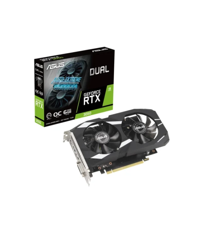 ASUS GEFORCE DUAL RTX3050-O6G OC EDITION 6GB GDDR6 DISPLAY CARD