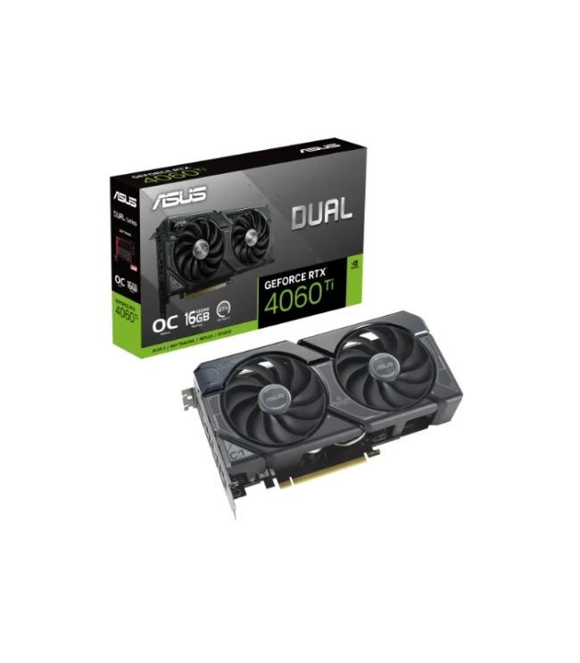 ASUS GEFORCE DUAL RTX4060TI-O16G OC EDITION 16GB GDDR6 DISPLAY CARD